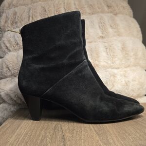 Rockport Black Suede Heeled Boots